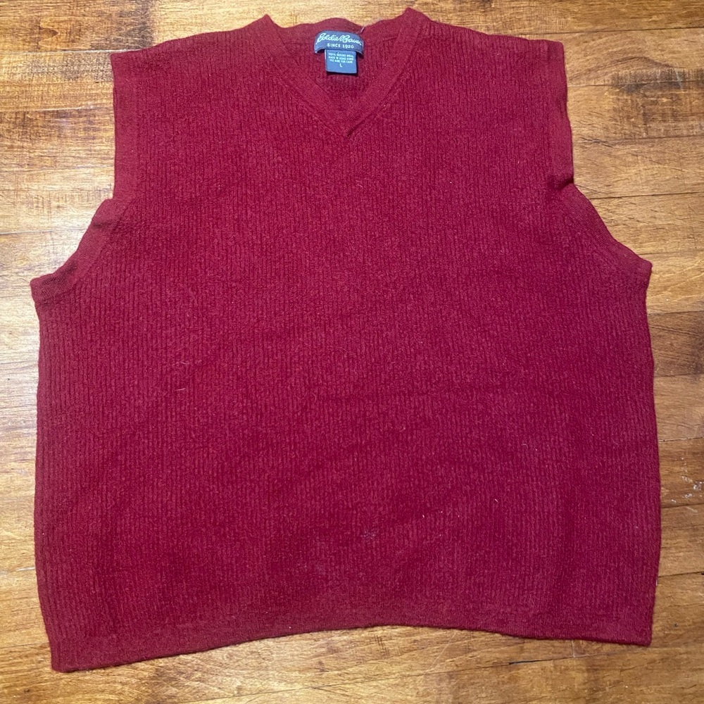 Eddie Bauer Merino Wool vest women’s L